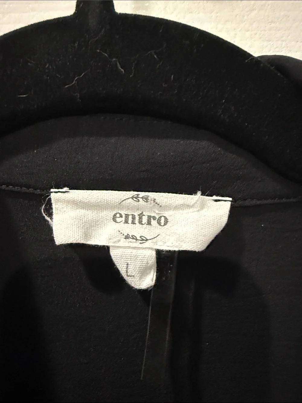entro Black Collared Pullover Top - Picture 2 of 4